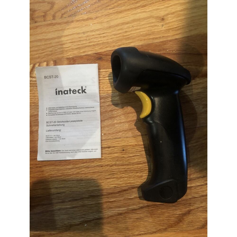 Barcode Scanner Inateck BCST-20 Laser 2.4G Wireless NO USB NO WIRE